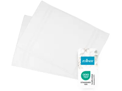 Obrázek produktu pro sada 2 koupelnových předložek, 50x75 cm, bílá, 100% bavlna