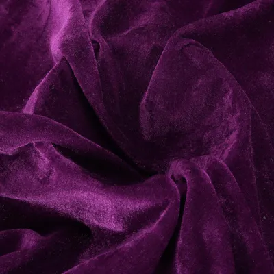 Samtstoff dunkelviolett, 5 m x 160 cm, elastisch