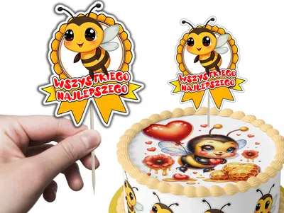 Produktbild von Tortenstecker Kuchendeko Geburtstag - Biene Wespe Insekt