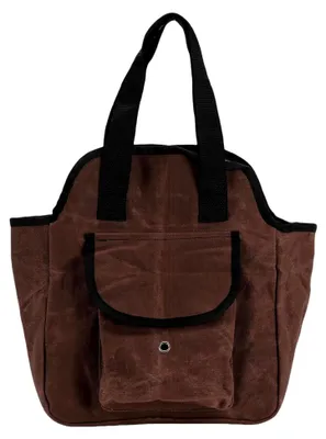 Produktbild von Gartenwerkzeugtasche aus gewachstem Segeltuch mit 6 Innentaschen für den Innen- und Außenbereich