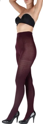 Produktbild von Giulia gemusterte Strumpfhosen mit Muster Tokio N3 150 Den Marsala M