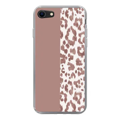 Produktbild von MuchoWow® Handyhülle Schutzhülle Hülle für iPhone 7 Tiermuster - Rosa - Tiere Silikon Softcase Handy Hülle - Kartenhalter