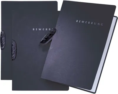 Image de PAGNA Dossier de candidature "Swing" DIN A4 en carton noir (1 pièce)
