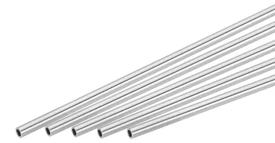 Edelstahlrohre 304, 5 Stück, 8 mm x 0,5 mm x 300 mm