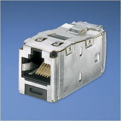 Produktbild von Panduit Mini-Com® TX6™ 10Gig™ Shielded Jack Module - TG Style, Grau, 15,7 mm, 38,1 mm, 18,8 mm