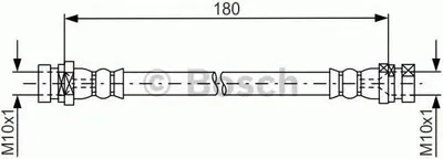 Produktbild von BOSCH 1 987 481 681 Bremsschlauch für RENAULT KANGOO Express (FW0/1) KANGOO / GRAND KANGOO (KW0/1) KANGOO BE BOP (KW0/1)