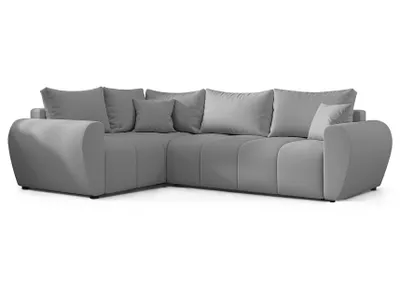 Produktbild von AX LIVING Malatya L Ecksofa mit Schlaffunktion Sofa Hellgrau 235 cm L