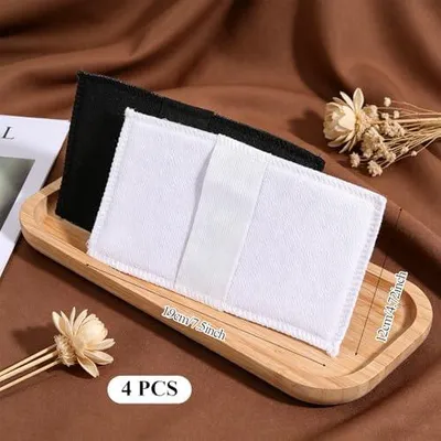 Produktbild von 4 koreanische Peelinghandschuhe für das Bad, Körperpeeling-Handschuh mit Rückenschrubber, Rückenbürste, Luffaschwamm und Duschschwamm
