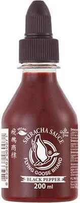 Produktbild von Flying Goose Sauce verschiedene Geschmäcker ab 200ml - Sriracha Black Pepper