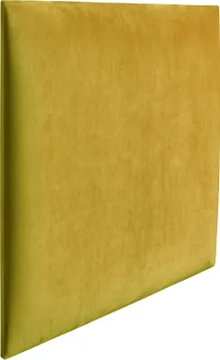 Produktbild von RAVIO Wandpaneel Wandkissen als Kopfteil für Bett 3D Wandverkleidung mit Schaumstoff Wandpolster Wanddeko (50 x 50 cm, Farbe: Golden - Magic Velvet 2234)