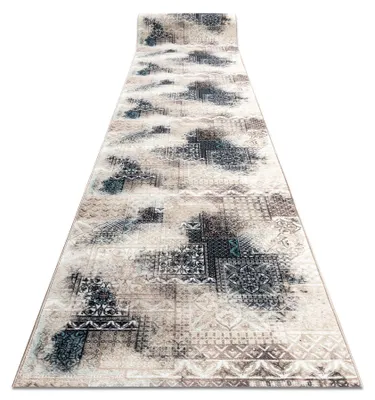 Image de TAPIS DE COULOIR antidérapant PATCHWORK vintage la gomme beige 80 cm beige 80x600 cm