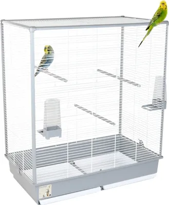 Produktbild von Vogelkäfig Wellensittich Zubehör Vogelkäfig Groß Kanarien Wellensittich Käfig Für 2 Vögel Zubehör Vogel Käfig XXL Vogelvoliere Nymphensittich 80