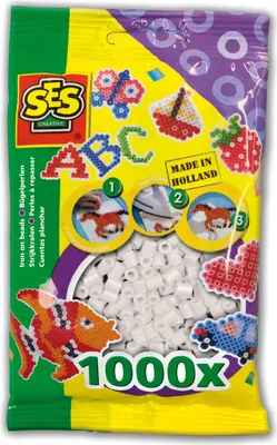 Produktbild von Aufbügelperlen, weiß