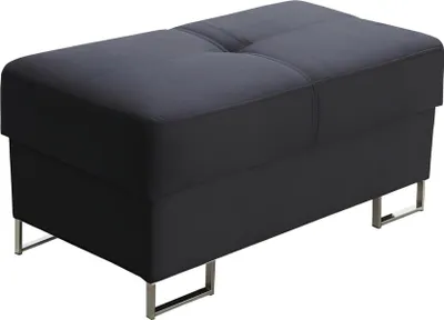 Zdjęcie produktu dla Podnóżek otomana szezlong ławka aksamitna tkanina 100x55