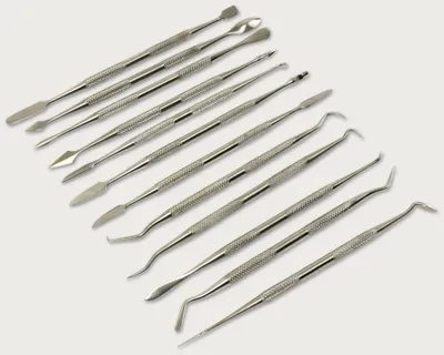 Produktbild von Modellier-Set mit Spatel, Haken, Messer, 12-teilig, für Modellbau & Elektronik, 150-160 mm