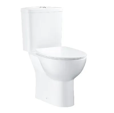Produktbild von Grohe Bau Ceramic - Set WC-Kombi mit Spülkasten und Softclose-Sitz, Rimless, DualFlush, alpinweiß