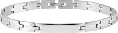 Produktbild von Akzent Gliederarmband aus Edelstahl in silberfarbig