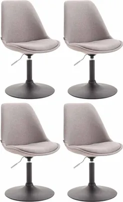 Produktbild von 4er Set Stühle HLO-CP51 Stoff  grau