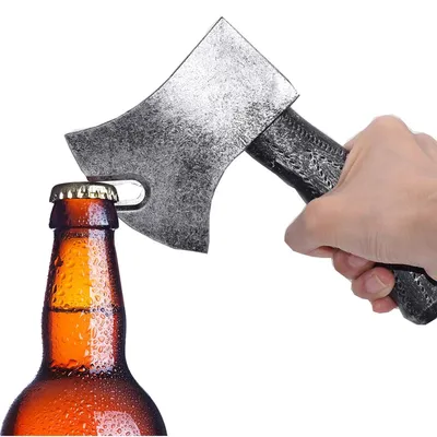 Produktbild von Viking-Axt-Flaschenöffner, 2-pcs mit Axt-Design, ideal als Biergeschenk für Männer, Ehemänner, Väter, Großväter und Freunde
