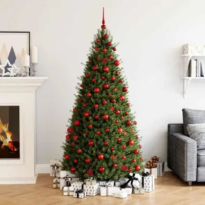 Image de vidaXL Lot de 111 boules de Noël rouges en polystyrène