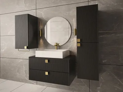 Image de Ensemble de salle de bain PALOMA 1 – noir + lavabo