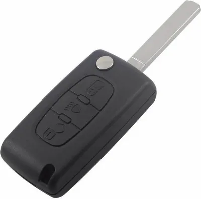 Produktbild von Schlüsselgehäuse mit Rohling 3 Tasten passend für Citroen C1 C2 C3 C4 C5 (C07)