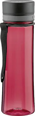 Produktbild von PROFINO Infuze Trinkflasche Auslaufsicher mit Obsteinsatz/Sieb, 600ml, Flasche mit weiter Öffnung für leichte Befüllung und Reinigung - Spülmaschinenfest - Durchsichtig - BPA frei