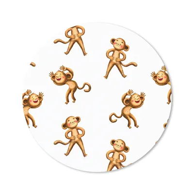 Produktbild von MuchoWow® Mauspad Mousepad Dschungel - Design - Affe - Kinder 20x20 cm - Mousepads - Maus Mat - Pad - Mausunterlage - Schreibtischmatte