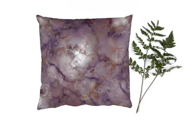 Produktbild von MuchoWow® Zierkissen Sofakissen Wohnzimmer Dekokissen 40x40 cm Achat - Steine - Abstrakt - Edelstein-Mix - Foto Kissen - Schlafzimmer Dekoration