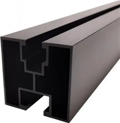 Obrázek produktu pro FVE ČERNÝ Hliníkový montážní H profil 40x40mm, 3,6m, délka 3600mm pro M10 hlavu
