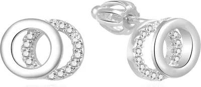 Immagine prodotto di Orecchini in argento senza tempo con zirconi AGUP1550S
