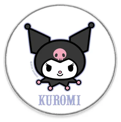 Produktbild von Spreadshirt Kuromi Portrait Magnet Rund, One size, Weiß