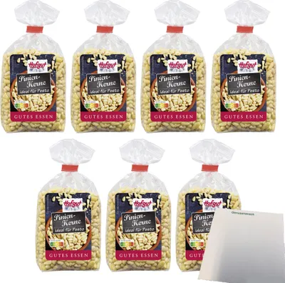 Produktbild von Hofgut Pinienkerne VPE (7x150g Beutel) + usy Block