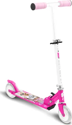 Obrázek produktu pro dětská dvoukolová koloběžka Barbie Skládací nožní brzda růžová