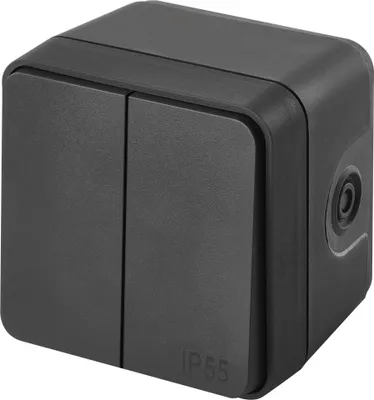 EMOS Cyklone přepínač dvojitý střídavý č. 6+6, IP55
