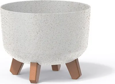 Zdjęcie produktu dla GLOWE STANDARD ECO doniczka na nóżkach biała 28,5 cm