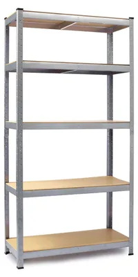 Schwerlastregal 5 MDF-Böden 180x100x50 cm verzinkt