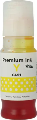 Produktbild von vhbw Nachfülltinte kompatibel mit Canon Pixma G 3460, G 1420, G 1460, G 2470, G 3420, G 2420, G 2460 Drucker - Refilltinte Dye Yellow, 70ml