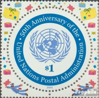 Produktbild von Briefmarken UNO - New York 2001 Mi 883 (kompl.Ausg.) gestempelt 50 Jahre Postverwaltung