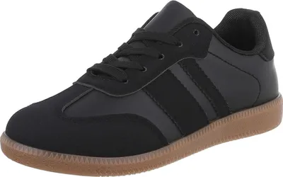 Produktbild von Ital-Design Damen Freizeitschuhe  Wildlederoptik, Lederoptik Sneakers Low 88519312 Schwarz Gr.  40