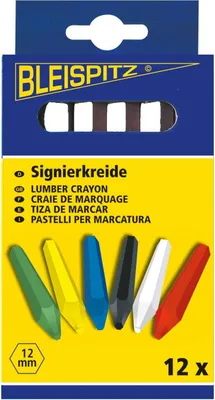 Produktbild von Bleispitz Signierkreide 12 Stück, Markierkreide, Forstkreide, Kreide, Reifenkreide, Baukreide Farbe:weiß