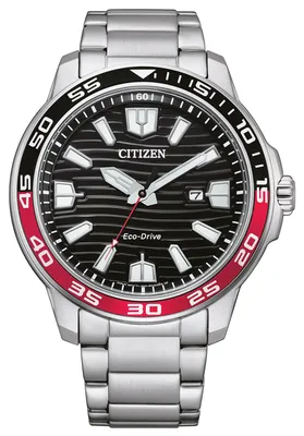 Immagine prodotto di Orologio Citizen AW1527-86E ECO-Drive da uomo in acciaio inox nero/rosso