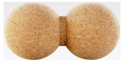 Produktbild von Massagekugeln: Massage-Duoball und Faszien-Trainer zur Selbstmassage, Kork, Ø 6,5 cm