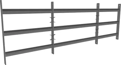 Produktbild von Mucola krata okienna antywłamaniowa stalowa balustrada balkonowa kratka zabezpieczająca ochrona okna ochrona przed kradzieżą - 45x100-190cm
