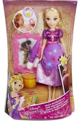 Image de Poupee raiponce toile aquamagique - disney princess - hasbro - b9148