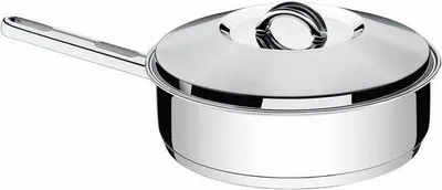 Immagine prodotto di Padelle profonde con coperchio - Padella versatile - Fondo a 3 strati - 20 cm - Argento