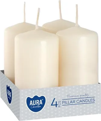 Immagine prodotto di Candela votiva BISPOL Aura 9H 8CM SW40/80 ECRU 4 pz.