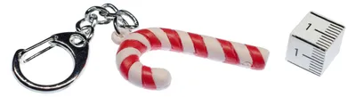 Produktbild von Weihnachten Zuckerstange Schlüsselanhänger Miniblings Anhänger Schlüsselring