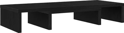 Image de Support pour écran réglable en chêne noir 60 x 24 x 10,5 cm bois composite
