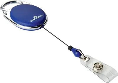 Produktbild von Durable Auswelter STYLE Druckknopfschlaufe Skipasshalter Ausweisjojo Blau